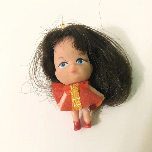 Vtg 1970s Wee Wuvables Necklace Doll Liddle Kiddles Clone Missing Chain - Picture 2 of 11